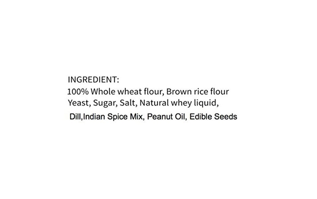 Happy Roots Dill & Spicy Red Chilli - Whole Wheat Whey Crackers   Pack  125 grams